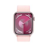 Apple Watch Series 9 Gps  Caixa Rosa De Alumínio  45 Mm  Pulseira Loop Esportiva Rosa-clara (neutro Em Carbono)