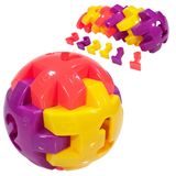 Brinquedo Bola De Encaixe Didático Educativo Infantil 15cm