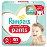 Fralda Pampers Premium Care Pants G Com 30un