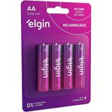 Pilhas Recarregaveis Aa 2700 Mah Elgin Blister Com 4 Unidades