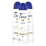 Kit 3x Desodorante Antitranspirante Aerosol Dove Original 150ml