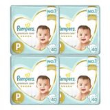 Kit Fralda Descartável Pampers Premium Care P Com 160 Unidades