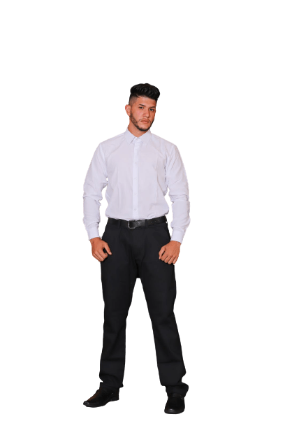 Calça Masculina De Sarja Esporte Fino Preta