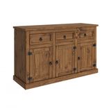 Buffet 3 Portas 3 Gavetas Rustic Line Móveis MPO Cera Xangai