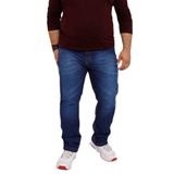 Calça Masculina Skinny Jeans Simples Com Riscos Plus Size