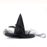 Halloween Magic Master Black Witch Hat Para Festa À Fantasia