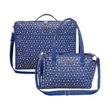 Kit 2 Peças Maternidade Jujuba Mala e Bolsa M Hug B240902 Azul Marinho