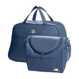 Kit 2 Peças Maternidade Maçã do Amor Bolsa G e Mala Hug B250403 Azul Marinho