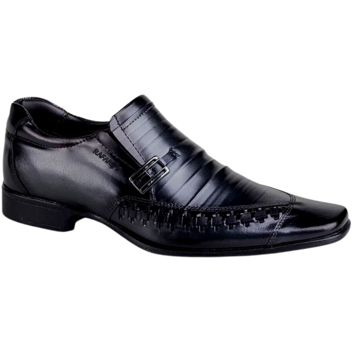 Sapato  Masculino Social Conforto Rafarillo Las Vegas 79449 Preto - Preto - 43