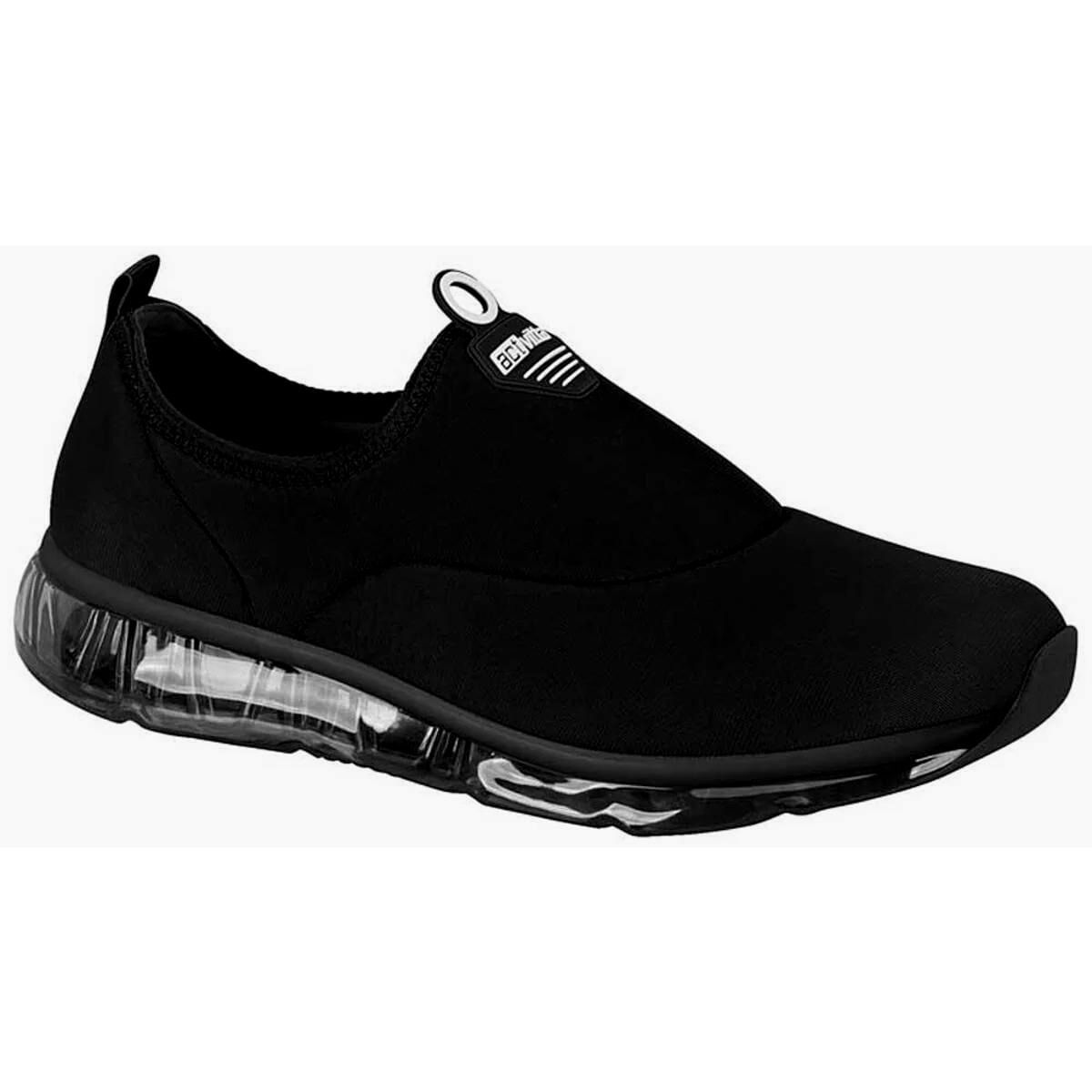 Tenis Slip On Feminino Confort Bolha Actvitta 4215.1004.15965 - Preto - 37