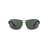 Ray-Ban RB3503L 006/71 Preto Fosco Lente Verde Escuro G15 Tam 64