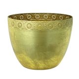 Cachepô Clássico em Metal Mart Collection 28cmx36cm Dourado