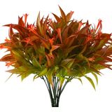 4pcs Plantas Artificiais Ao Ar Livre Falsos Pacotes De Flores Falsas Manhã Glória Arbustos Arbustos Plantas Plástico Flores Home Office Jard