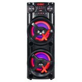 Caixa de Som Torre Amvox ACA 1900 New X SFM 1900W RMS Bluetooth 2 Woofers de 12 Polegadas