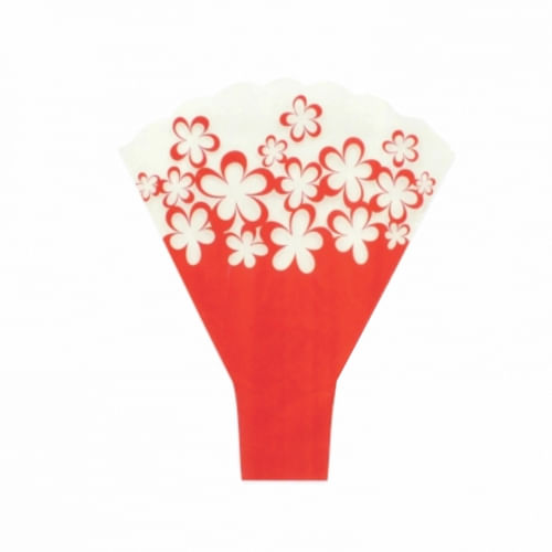 Bouquet Taça Para Arranjo E Buquês De Flores - 25 Unidades - Floreada Vermelho