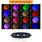 Projeção Da Lâmpada Do Pôr Do Sol 16 Cores Mudando Projetor Led Luzes Piso Lâmpada Arco-íris Luz Noturna 360 Graus Rotação Para Decorações