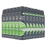 Kit Desodorante Aerosol Dove Men Limão 150ml - 12 Unidades