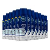 Kit Desodorante Aerosol Nivea Clinical Derma Protect Masculino 150ml - 12 Unidades