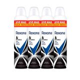 Kit Desodorante Antitranspirante Aerosol Rexona Invisible 72 Horas 250ml - 4 Unidades