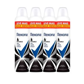 Kit 3 Desodorantes Antitranspirante Aerosol Feminino Rexona Cotton Dry 72  horas 250ml