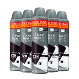 Kit Desodorante Aerosol Dove Men Invisible Dry 250ml - 5 Unidades