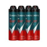 Kit Desodorante Aerosol Rexona Men Antibacterial 150ml - 4 Unidades