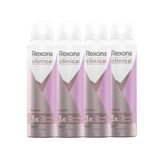 Kit Desodorante Antitranspirante Aerosol Rexona Clinical Classic 91g - 4 Unidades