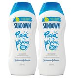 Kit 2 Protetor Solar Sundown Praia E Piscina Fps30 200ml