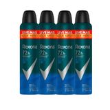 Kit Desodorante Antitranspirante Aerosol Rexona Active Dry 72 Horas 250ml - 4 Unidades