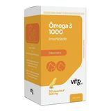 Suplemento Vitz Pet Ômega 3 1000 Sabor Carne 1620 Mg Para Cães E Gatos - 30 Cápsulas