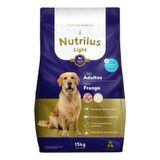 Ração Seca Nutrilus Light Frango Para Cães Adultos Raças Médias E Grandes - 15 Kg