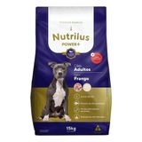 Ração Seca Nutrilus Power+ Frango &amp; Carne Para Cães Adultos - 15 Kg