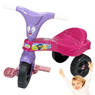 Triciclo Motoca Infantil Menina Moranguito - Kepler em Promoção é no  Bondfaro