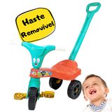 Motoca Triciclo Velotrol Infantil Empurrador Menino E Menina