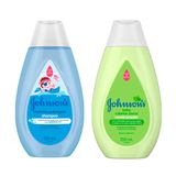 Kit Shampoo Johnson&#39;s Cheirinho Prolongado 200ml E Condicionador Johnson&#39;s Baby Cabelos Claros 200ml