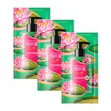 Kit 3 Sabonete Líquido Para Mãos Lux Essências Do Brasil Vitória Régia Refil 240ml