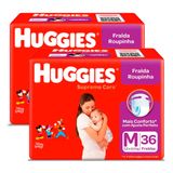 Kit De Fralda Roupinha Huggies Supreme Care Tamanho M 72 Unidades