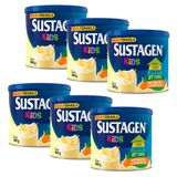 Kit 6 Complemento Alimentar Sustagen Kids Baunilha Lata 380g