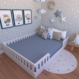 Cama Infantil Montessoriana Casal Cori Yescasa Branco
