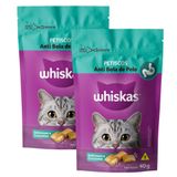 Kit 2 Petisco Para Gato Whiskas Anti Bola Pelo 45g