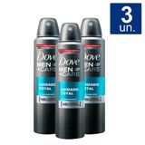 Kit 3x Desodorante Dove Men + Care Cuidado Total Aerosol Antitranspirante