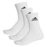 Kit Meia Adidas Cush Crew Cano Alto Unissex Bc/pto 38-40