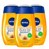 Kit 3 Sabonetes Líquido Nivea Natural Oil 200ml