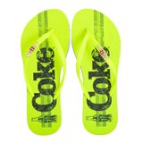 Chinelo Coca-cola Coke Bands Feminino Amarelo Neon 34