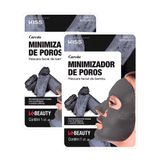 Kit 2 Máscara Facial Kiss New York Minimizador De Poros Carvão 1 Unidade