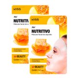 Kit 2 Máscara Facial Kiss New York Nutritivo Mel 1 Unidade