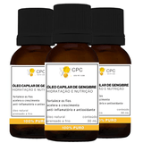 Óleo Para Nutrição Capilar De Gengibre 100% Puro 30ml Kit Com 3 Unidades