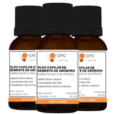 Óleo Capilar Hidratante De Semente De Abóbora 100% Puro 30ml Kit Com 3 Unidades