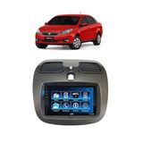 Kit Multimídia Grand Siena Mold Champanhe 12 / 19 Mp5 2din Bt Usb Fm Leitor Sd