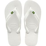 Chinelo Feminino De Dedo Casual Havaianas Brasil 4000032 - Branco - 43